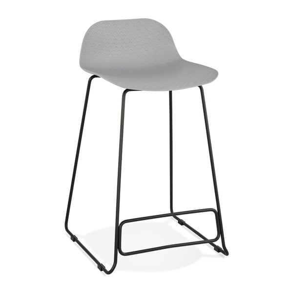 Siva barska stolica Kokoon Slade, visina sjedenja 85 cm