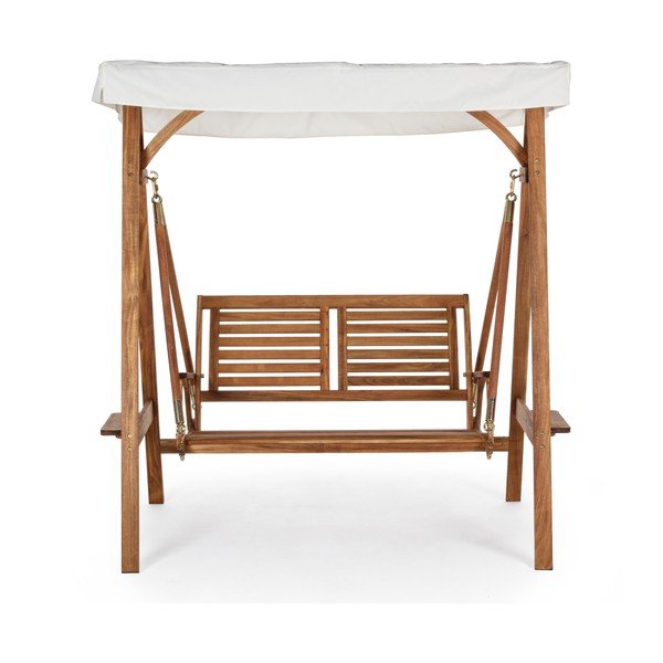 Vrtna ljuljačka od masivnog drveta u prirodnoj boji Noemi – Bizzotto