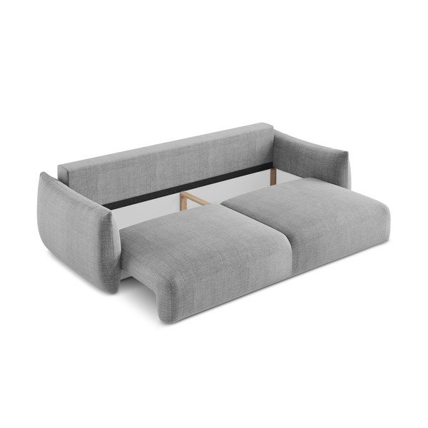 Svijetlo siva sklopiva sofa 230 cm Leila – Makamii-image-4