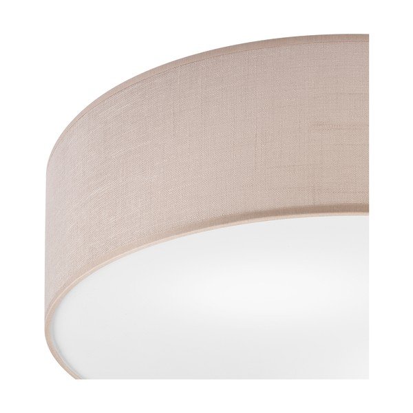 Bež stropna svjetiljka s tekstilnim sjenilom ø 45 cm Vivian – LAMKUR-image-3