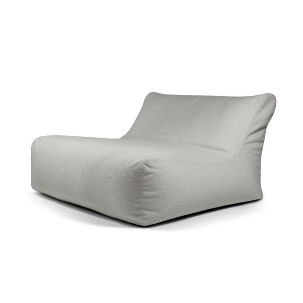 Svijetlo siva vreća za sjedenje od bouclé tkanine Sofa Lounge – SLOWDOWN