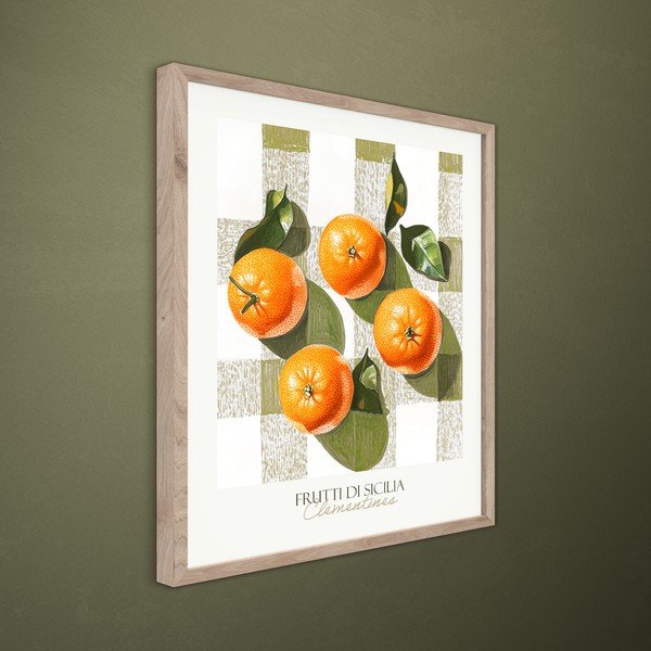 Tiskana slika s okvirom 40x50 cm Mandarines  – Styler-image-2