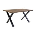 Blagovaonski stol s pločom od punog hrasta House Nordic Toulon Smoked, 140 x 95 cm