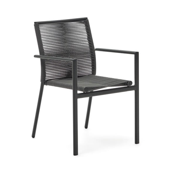 Tamno siva metalna vrtna stolica Culip – Kave Home