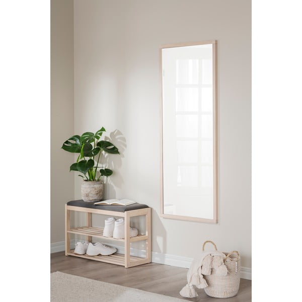 Ormarić za cipele od punog hrasta s klupom u prirodnoj boji Confetti – Rowico-image-4