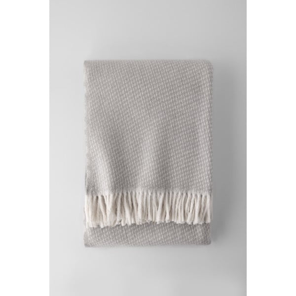 Svijetlosivi pokrivač s pamukom Euromant Ruby, 140 x 160 cm