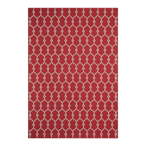 Crveni vanjski tepih Floorita Trellis, 160 x 230 cm