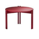 Crveni okrugao stolić za kavu od masivnog bora ø 60 cm Sticks – Karup Design