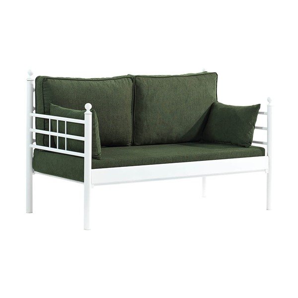 Zelena metalna vrtna sofa Manyas – Floriane Garden