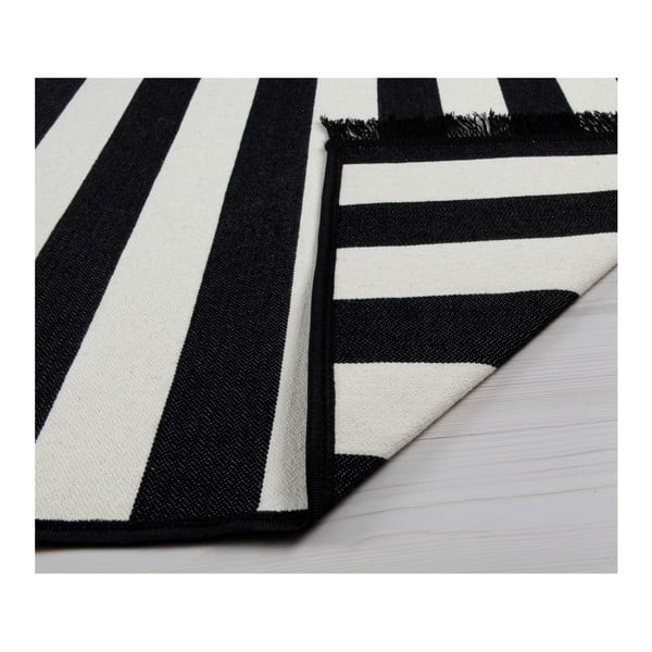 Crno-bijeli obostrani tepih Sentinus, 120 x 180 cm-image-2