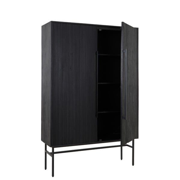 Crni ormarić od masivnog manga 120x180 cm Abage – Light & Living-image-3