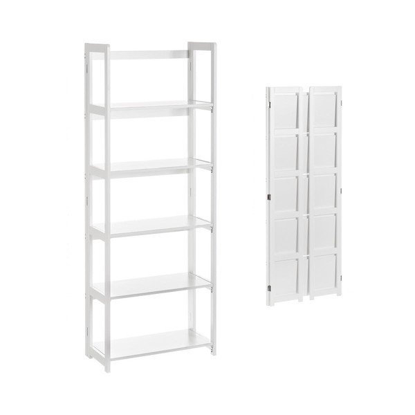 Bijeli sklopivi regal 56x148 cm – Casa Selección-image-1