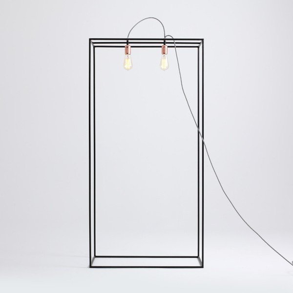 Crna podna svjetiljka Custom Form Metric, širina 70 cm-image-1