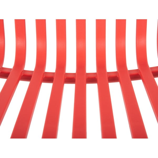 Svijetlo crvena plastična blagovaonska stolica Glee – Leitmotiv-image-3