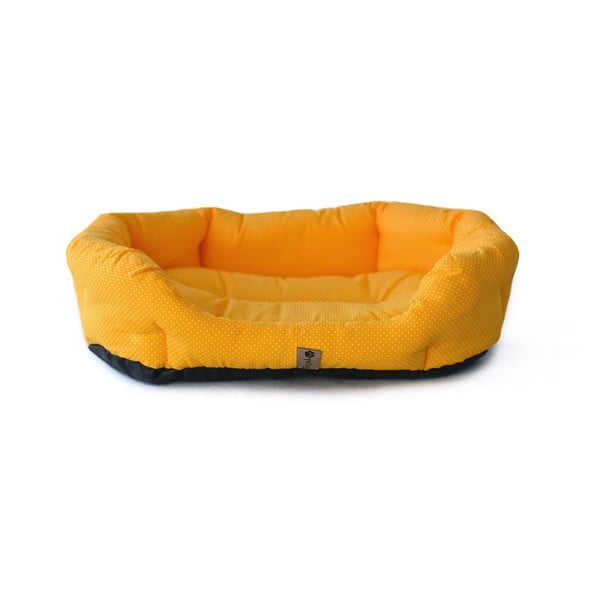 Žuti pamučni krevet 65x50 cm Sunny - Petsy