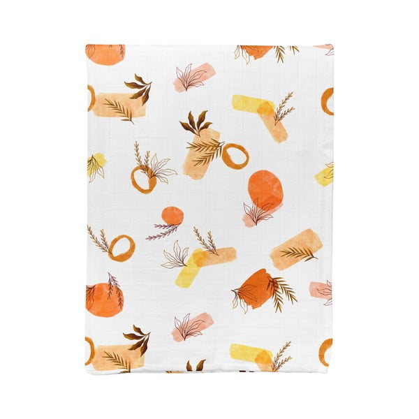 Bijela deka za bebe od muslina 75x100 cm Rhapsody – Mijolnir