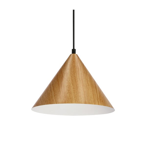 Smeđa viseća svjetiljka sa staklenim sjenilom ø 25 cm Dunca – Candellux Lighting-image-2