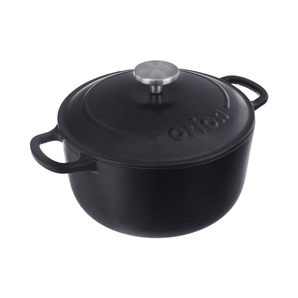 Lonac od lijevanog željeza s poklopcem prikladni za indukcijsko kuhalo 5,2 l LITINA SMALT – Orion-image-2