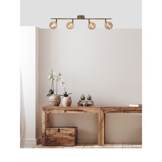 Stropna svjetiljka u brončanoj boji sa staklenim sjenilom ø 10 cm Rodia – Candellux Lighting
