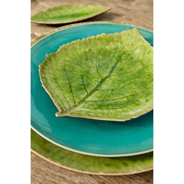 Zeleni zemljani tanjur Costa Nova Riviera, 19 x 22 cm-image-1