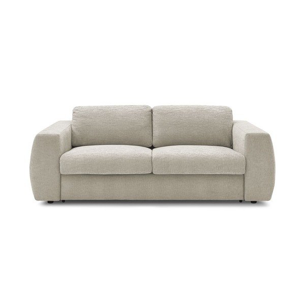 Bež sofa za spavanje/sklopiva od šenila 240 cm Hugo – Bobochic Paris