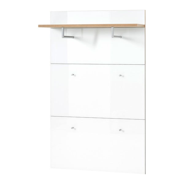 Bijela/u prirodnoj boji ploča za vješanje garderobe u dekoru hrasta Telde – Germania-image-2