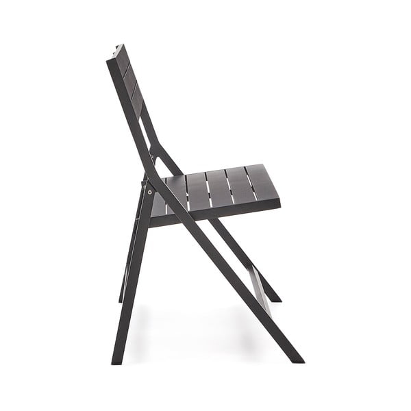 Crna metalna vrtna klupa Torreta – Kave Home-image-3