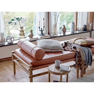 Krem tepih od mješavine pamuka 150x210 cm Saxo – Bloomingville