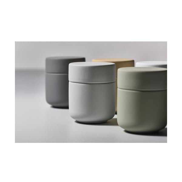 Siva posuda s poklopcem od kamenine Zone UME-image-4