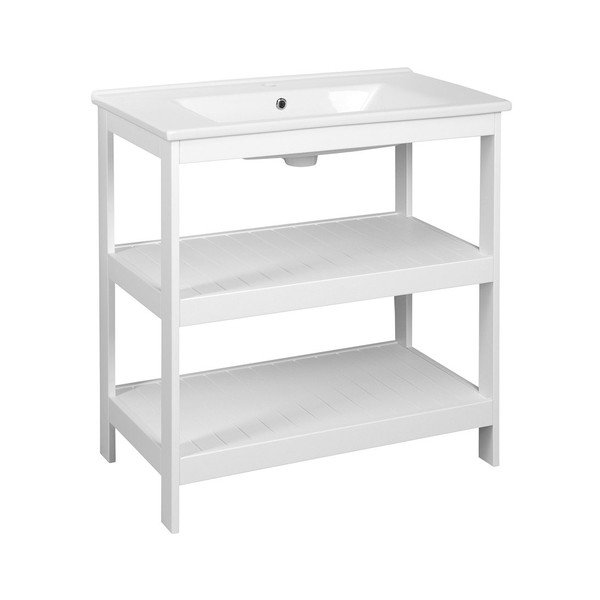 Bijeli stalak bez umivaonika 81,5x85,5 cm Etide – Sapho