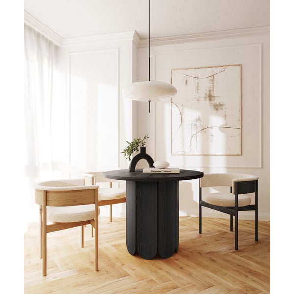 Okrugli blagovaonski stol u dekoru hrasta ø 98 cm Soft – Woodman-image-2