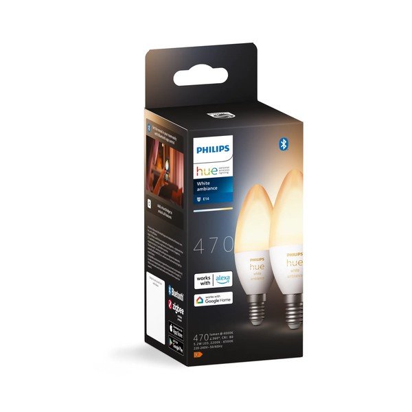 LED pametne žarulje u setu 2 kom E14, 5 W White ambiance – Philips Hue
