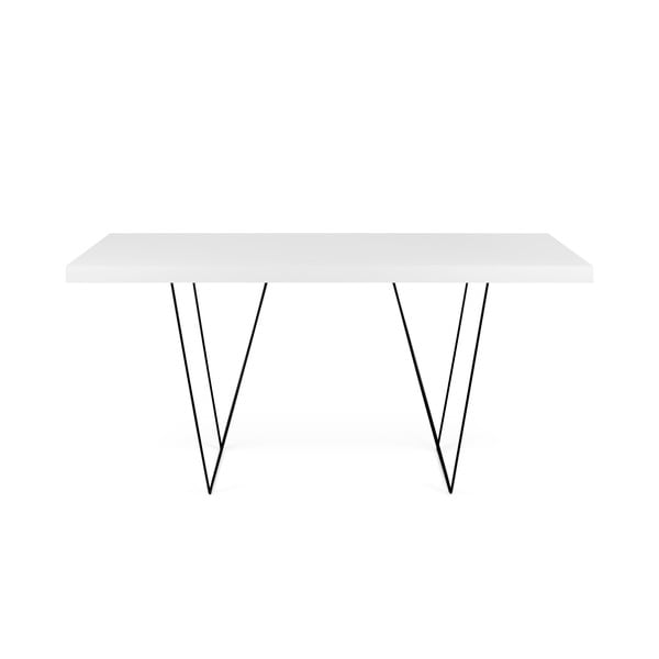 Bijeli stol s crnim nogama TemaHome Multi, 180 x 77 cm-image-3