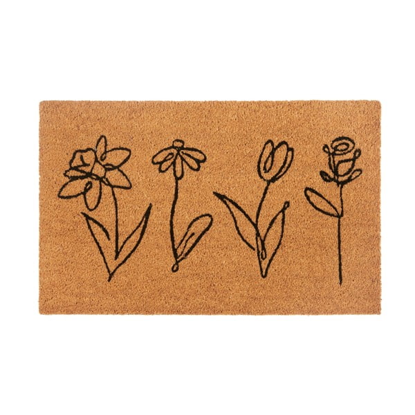 Otirač od kokosovih vlakana 40x70 cm Wildflowers – Hanse Home