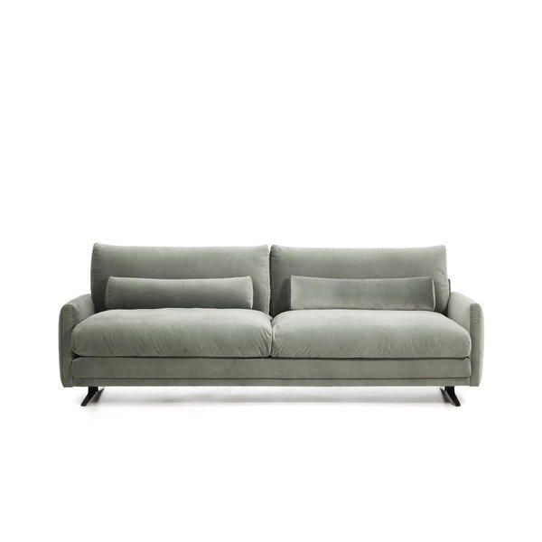 Zelena baršunasti sofa 240 cm Veliro – Kave Home