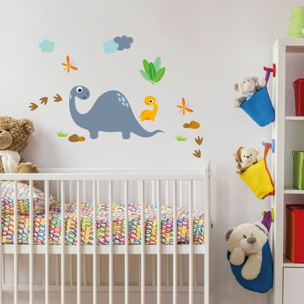 Dječje zidne samoljepljive naljepnice Ambiance Cute Dinosaurus Stickers-image-3