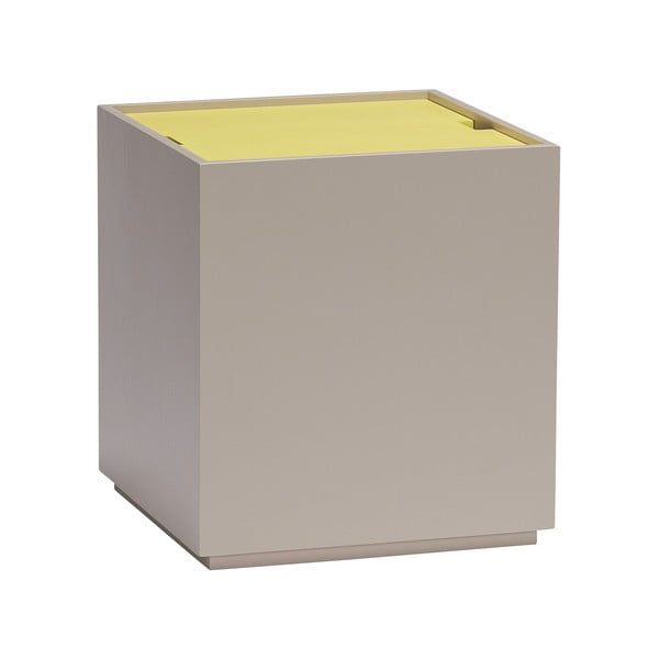 Žuta /siva škrinja od čvrste jeseni 40x45 cm Vault – Hübsch-image-2