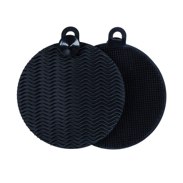 Set od 2 silikonske spužve za pranje suđa Wenko Black Outdoor Kitchen-image-2