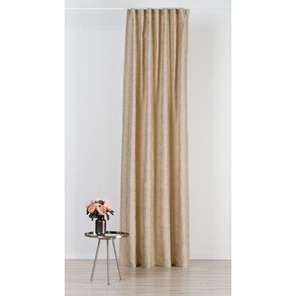 Bež zavjesa od jacquarda 140x260 cm Marciano – Mendola Fabrics-image-1