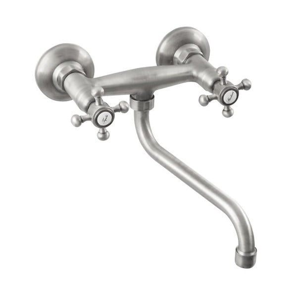 Zidna slavina za umivaonik u mat srebrnoj boji (s 1 izlazom) Antea – Sapho