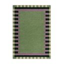 Zeleni/ljubičasti ručno rađen vunen tepih 160x230 cm Kai Wool Border – Flair Rugs