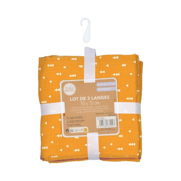 Pelene u setu 3 kom od muslina – Bébé Douceur-image-4