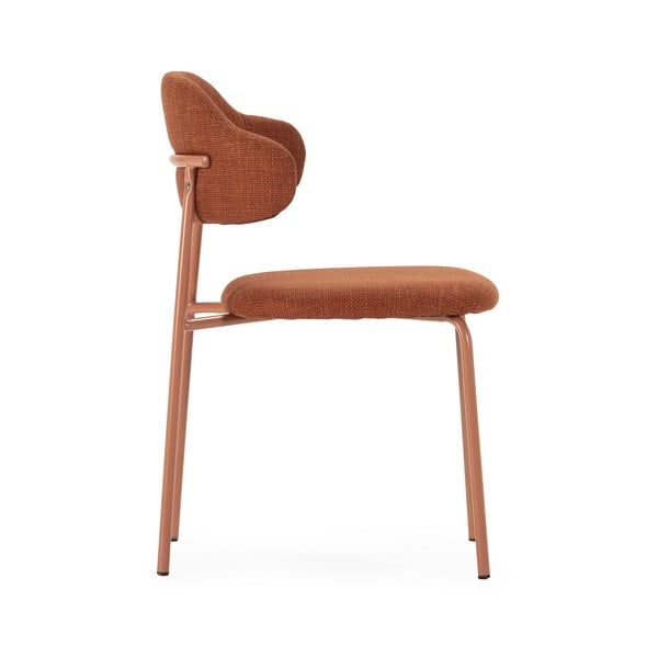 Blagovaonske stolice u setu 4 kom boja terakote Adriel – Marckeric-image-3