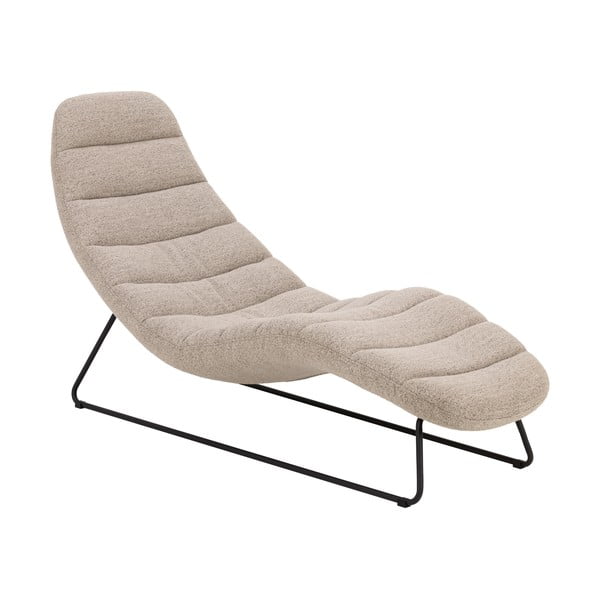 Bež ležaljka od bouclé tkanine Chaplin – Actona