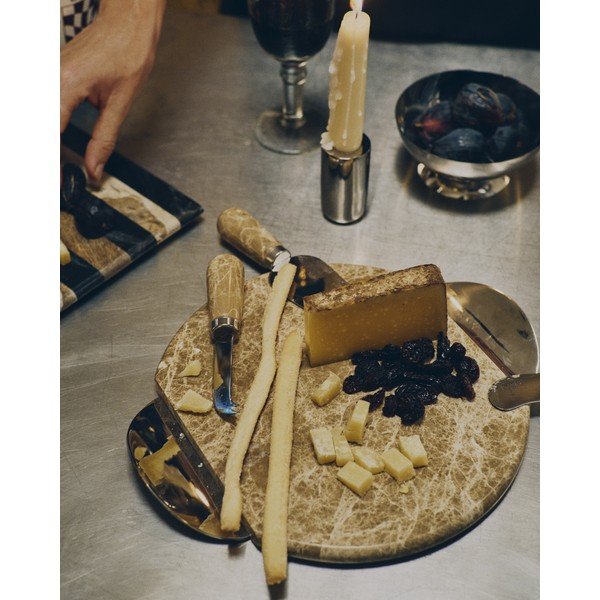 Noževi u setu 4 kom za sir od nehrđajućeg čelika Adoma – Kave Home-image-1