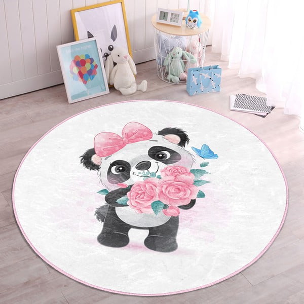 Bijeli dječji tepih ø 100 cm Comfort – Mila Home-image-4