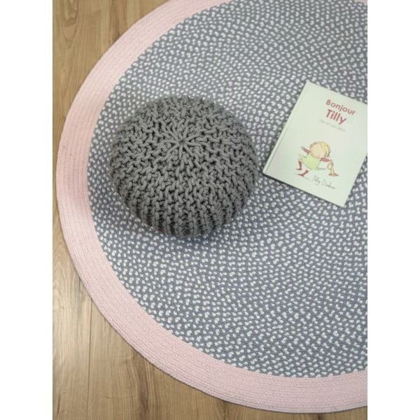 Dječji ručno izrađen tepih Nattiot Brenda Rose, ∅ 120 cm-image-3