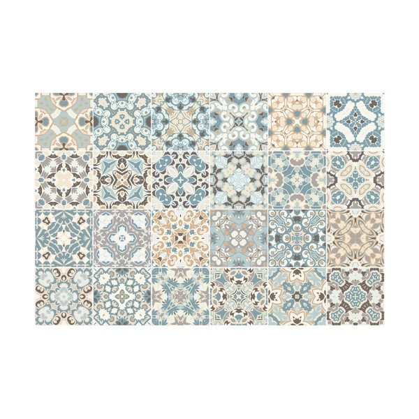 Set od 24 ukrasne naljepnice za zid Ambiance Underwater Garden, 20 x 20 cm-image-2