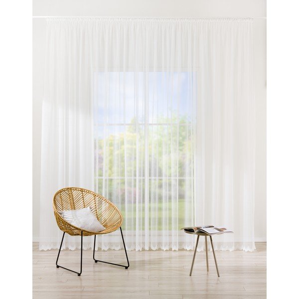 Bijela prozirna zavjesa 140x245 cm Como – Mendola Fabrics-image-1