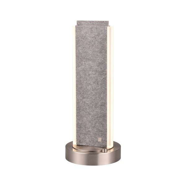 Siva LED stolna lampa s tekstilnim sjenilom (visina 51 cm) Cicara – CINQUE-image-3